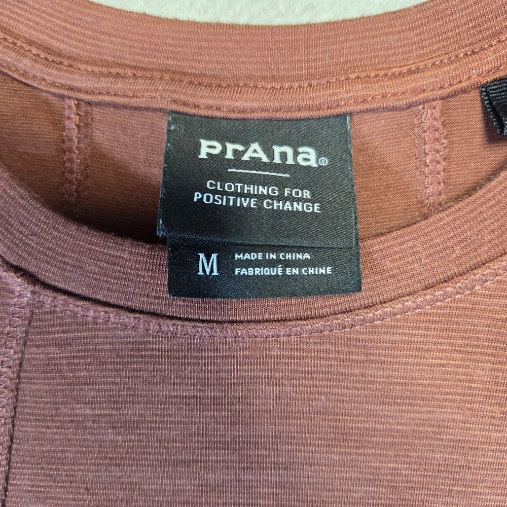 Prana Sol Protect Tank Top Brown Sleeveless Banded Hem Medium Activewear - Picture 2 of 4